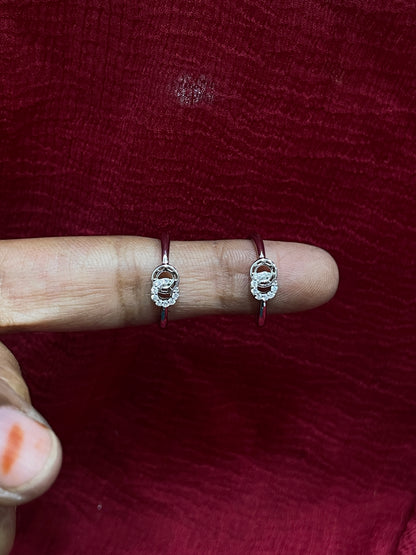 925 Silver Loop Toe Rings