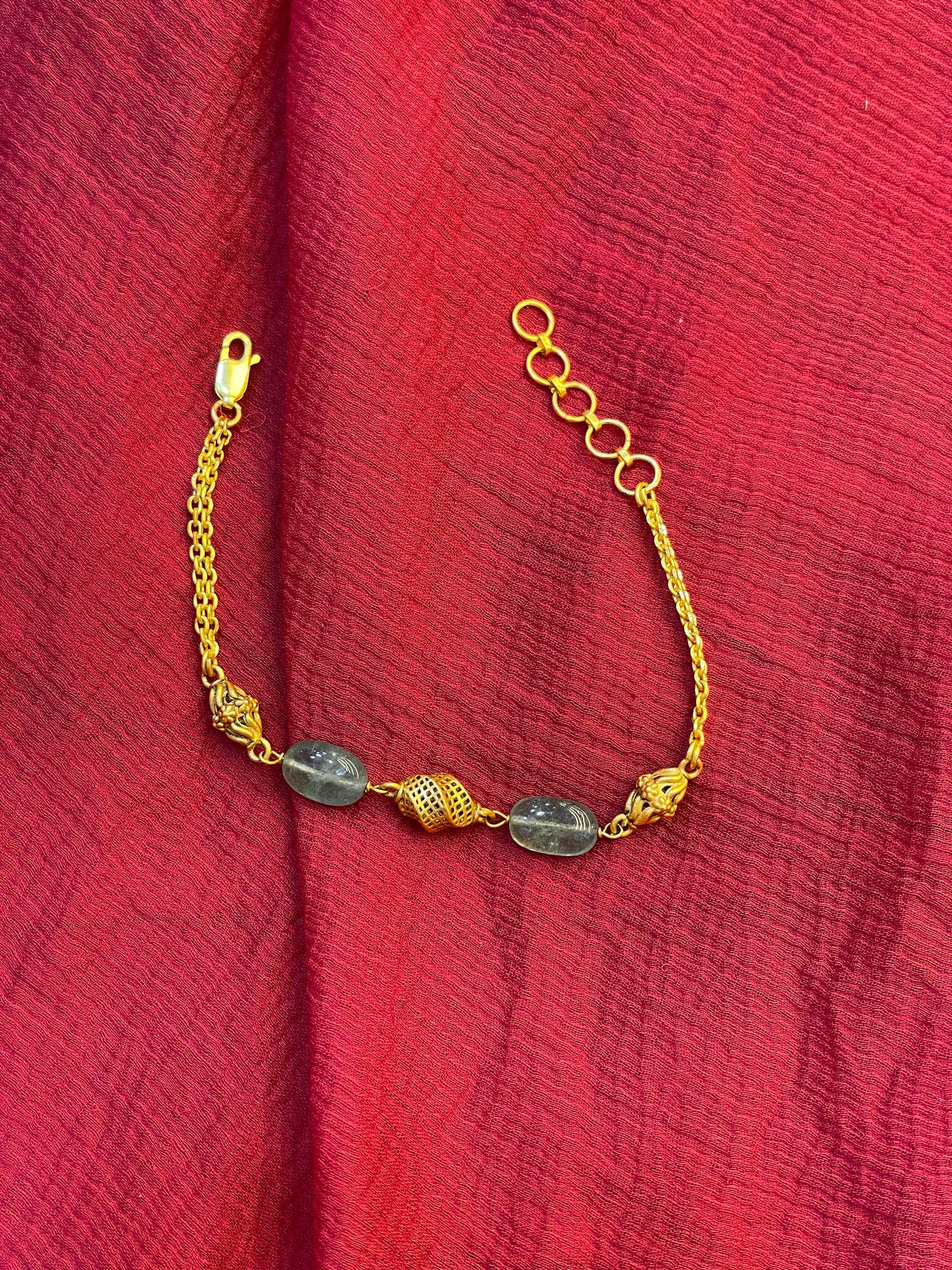92.5 Silver Gold Plated Bracelet for Women 7 Inches | Classy Elegant Jewellery