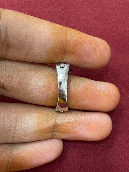 92.5 Silver Men’s Ring Size 21 | Stylish Bold Design | Elegant Fashion Jewellery