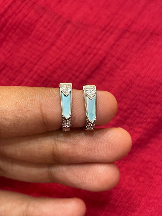 92.5 Silver Minimal Hoop Bali Earrings for Women | Classic Elegant Design | Lightweight Jewellery