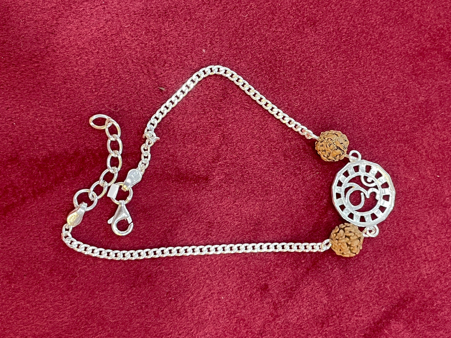925 Silver Om Rudraksha Rakhi