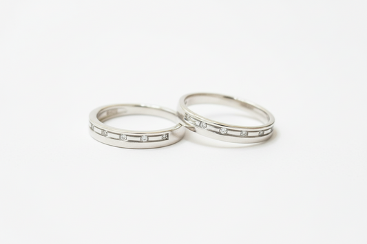 92.5 Silver White Stone Couple Rings for Men Size 21 & Women Size 13 | Stylish Sparkle Design | Elegant Love Jewellery