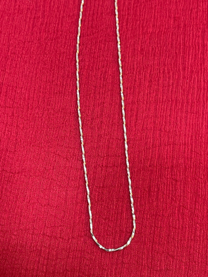 925 Silver Twisty Italian Chain - 18 Inches