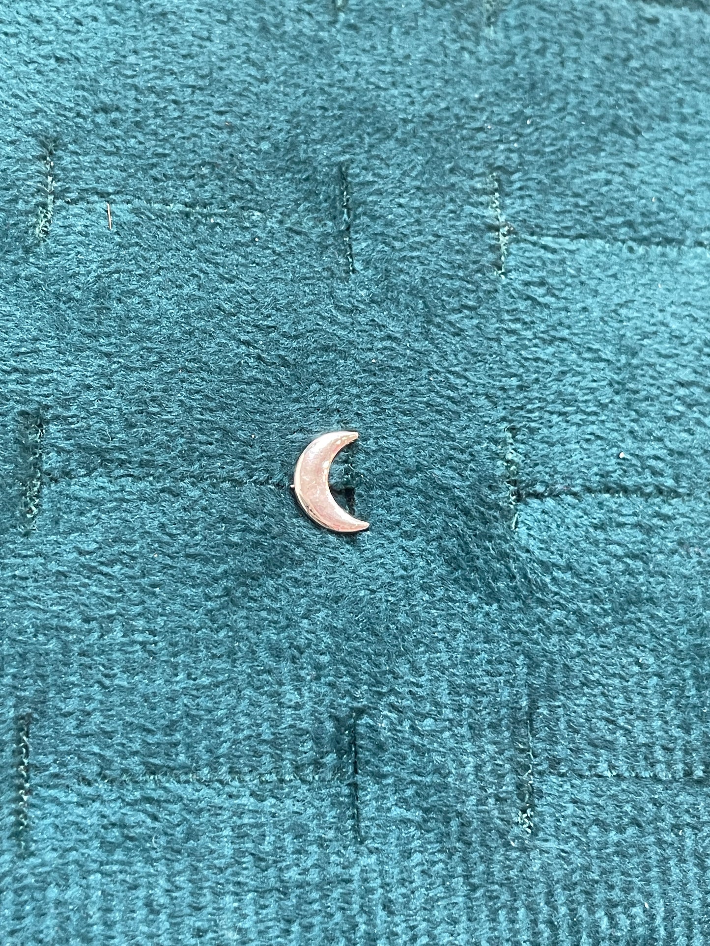 92.5 Silver Moon Second Studs | Stylish Celestial Design | Elegant Jewellery