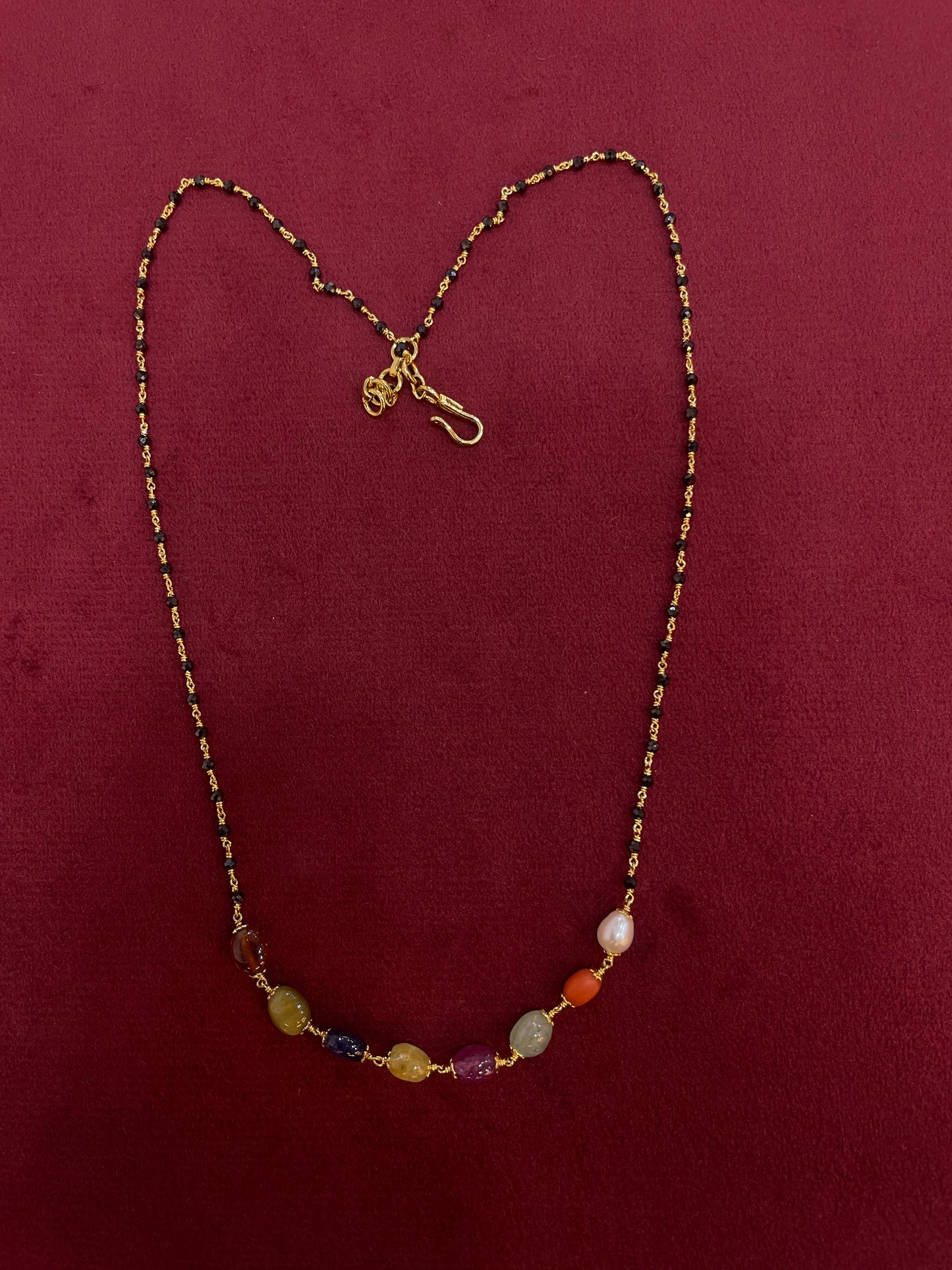 Black bean chains 17 inch