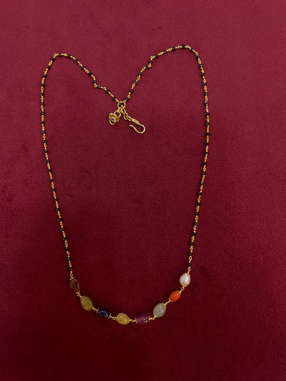 Black bean chains 17 inch