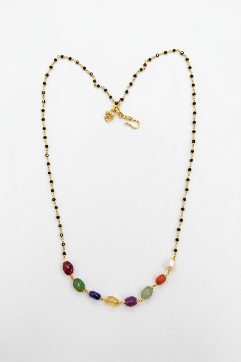 Black bean chains 17 inch