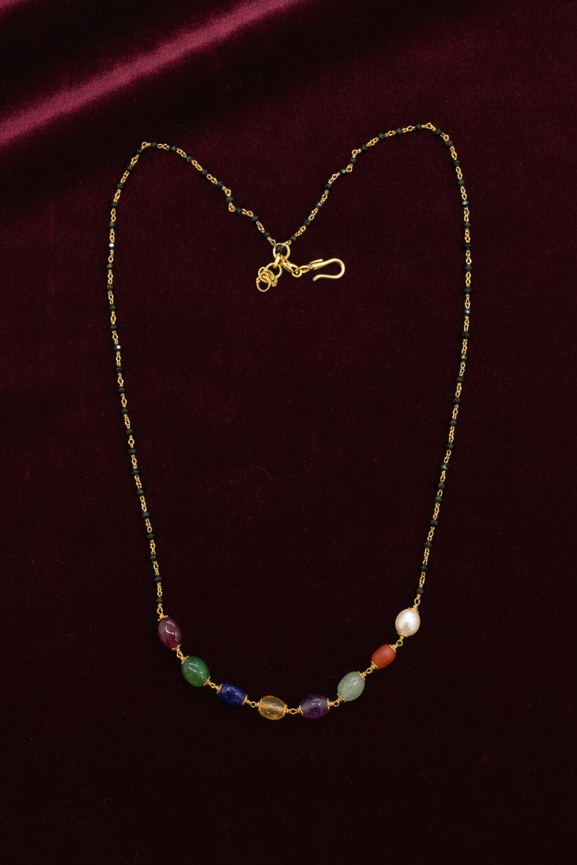 Black bean chains 17 inch