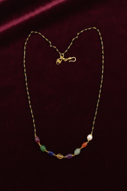 Black bean chains 17 inch