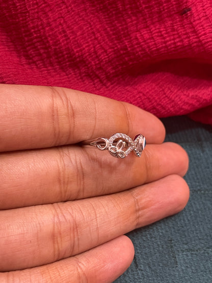 92.5 Silver Evil Eye Ring for Women Size 9 | Stylish Protection Design | Elegant Fashion Jewellery