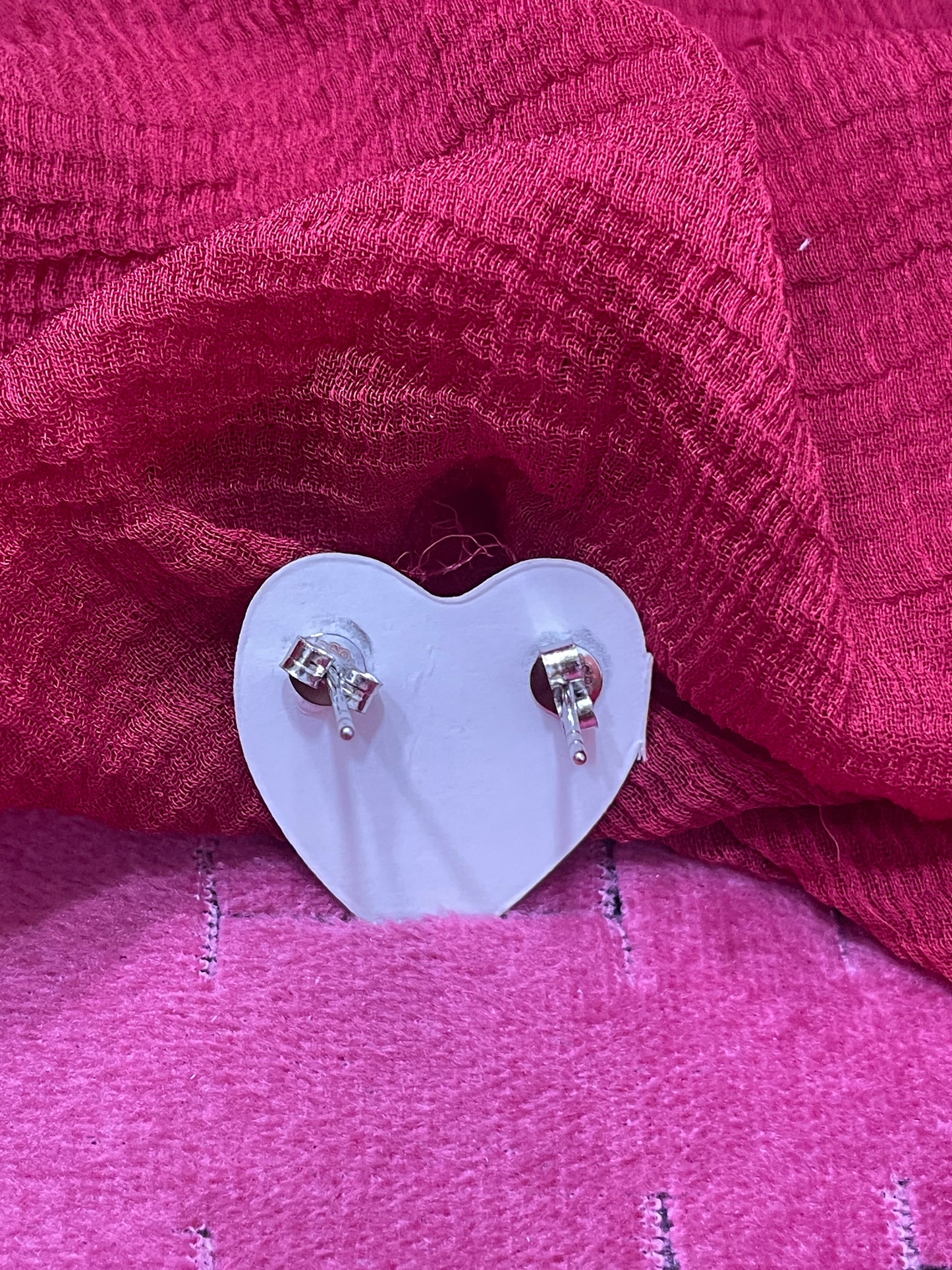 92.5 Silver Classic Heart Studs | Elegant Minimal Design | Jewellery