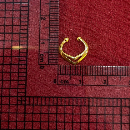 92.5 Silver Gold Plated Simple Septum