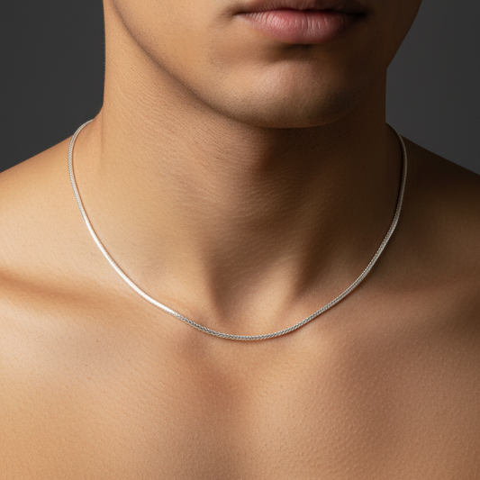 92.5 silver classy chain 18 inches