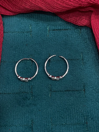 925 Silver Clover Toe rings