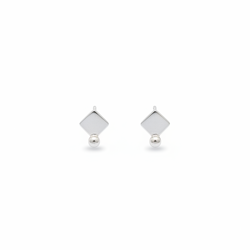 92.5 Silver Minimal Stylish Earrings for Women | Simple Elegant Design | Everyday Wear Jewellery