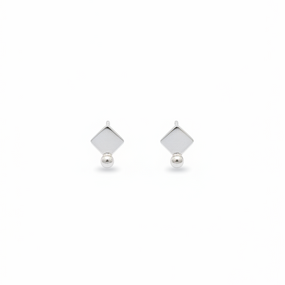 92.5 Silver Minimal Stylish Earrings for Women | Simple Elegant Design | Everyday Wear Jewellery