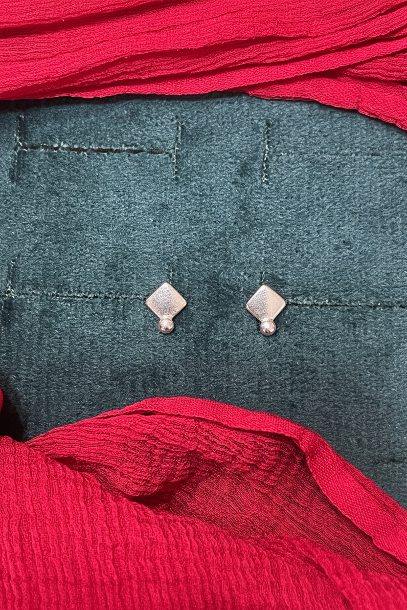 92.5 Silver Minimal Stylish Earrings for Women | Simple Elegant Design | Everyday Wear Jewellery