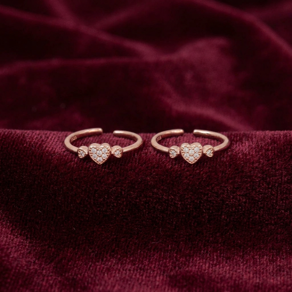 92.5 silver toe rings 