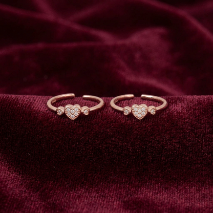 92.5 silver toe rings 