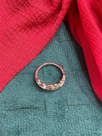 92.5 Silver Leaf Ring for Women Size 10 | Stylish Nature-Inspired Design | Elegant Daily Wear Jewellery