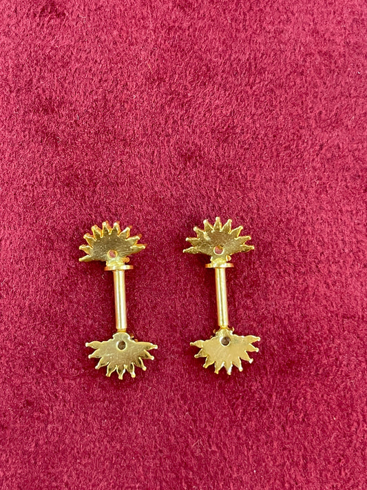 Silver stylish gold plated bugadi