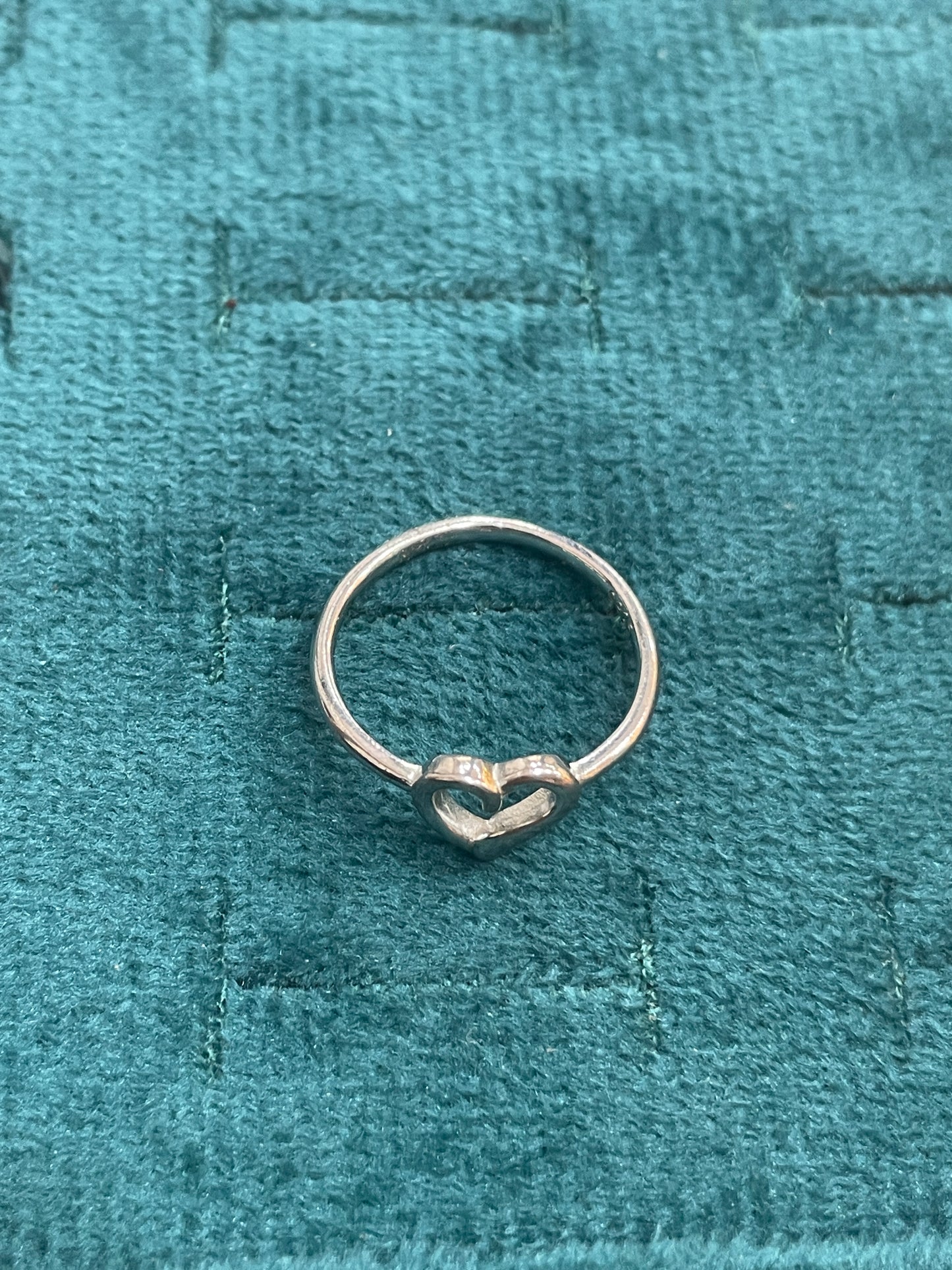 92.5 Silver Simple Heart Ring for Women Size 12 | Minimal Love Design | Elegant Jewellery