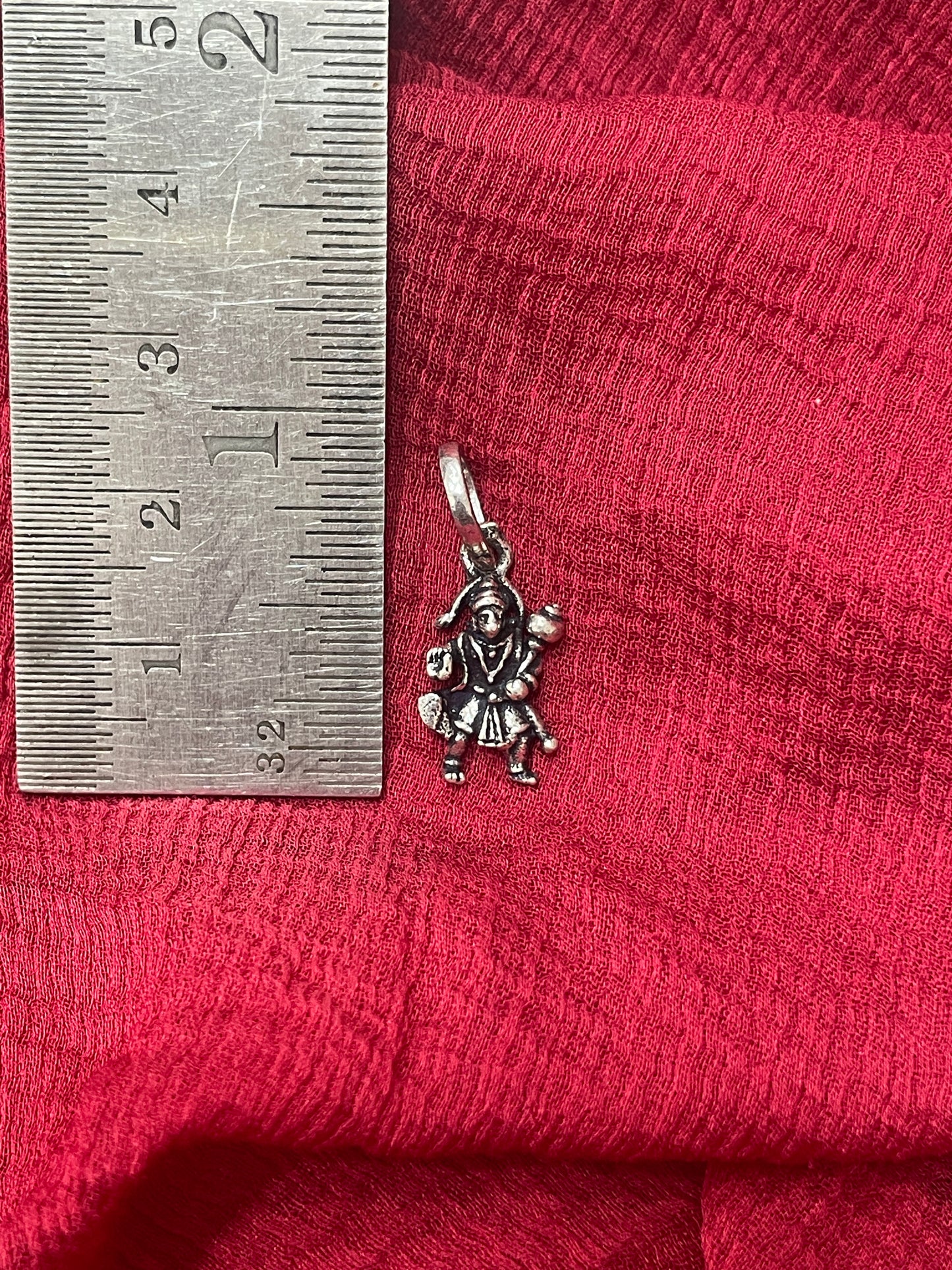 92.5 Silver Oxidised Hanuman Pendant for Men & Women | Bajrangbali Spiritual Design | Daily Wear Jewellery