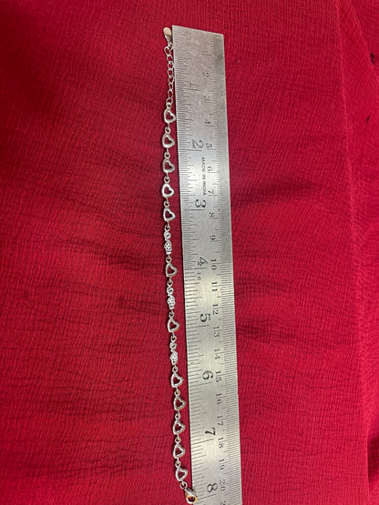 925 Silver Love Heart Bracelet