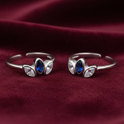 92.5 silver toe rings 