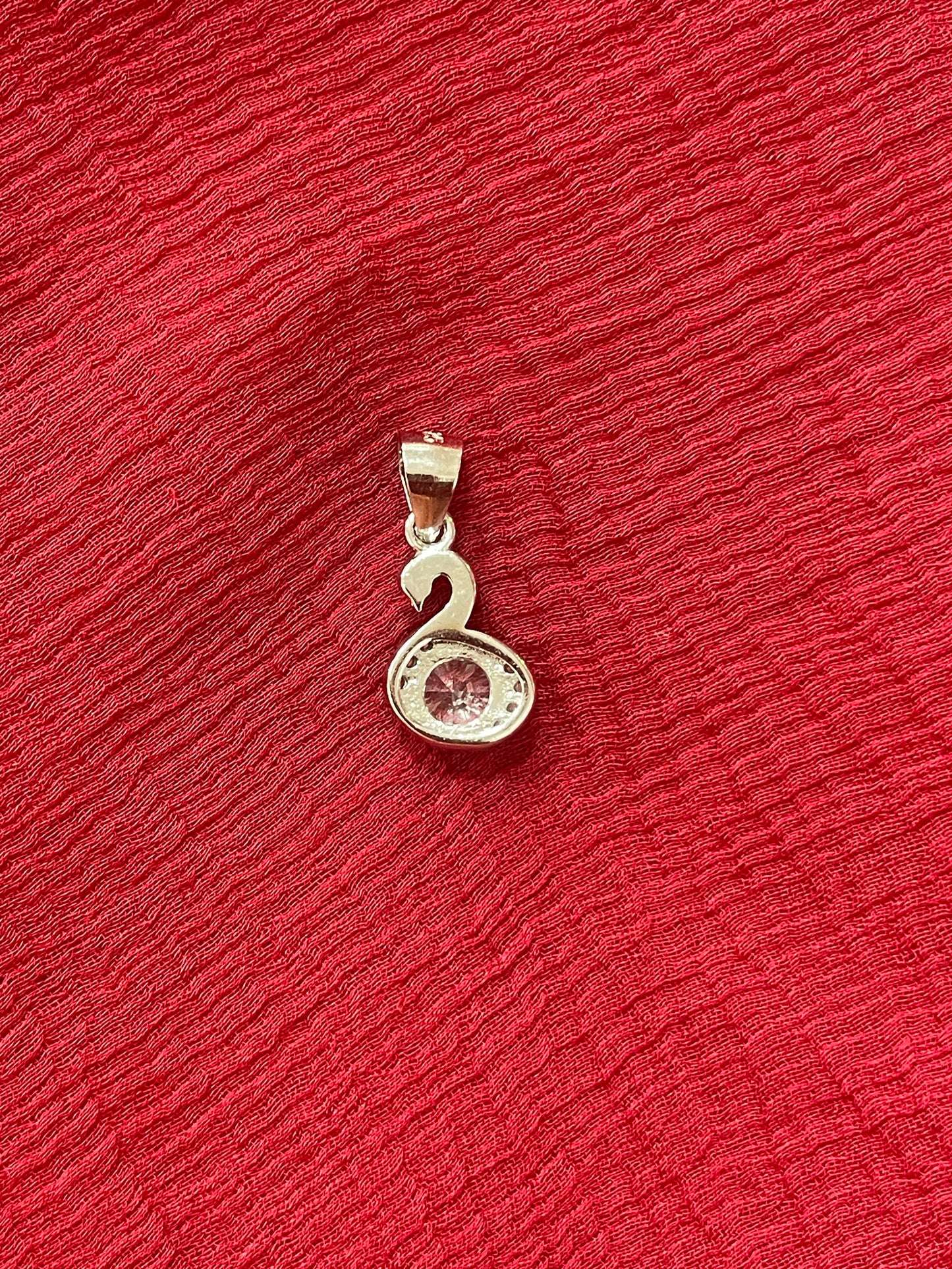 92.5 silver stylish classy swan pendant