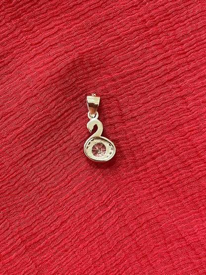 92.5 silver stylish classy swan pendant