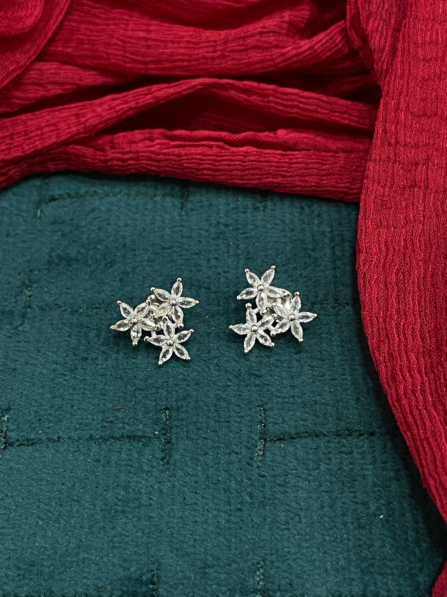 92.5 Silver Star Earrings | Stylish Trendy Design | Elegant Jewellery
