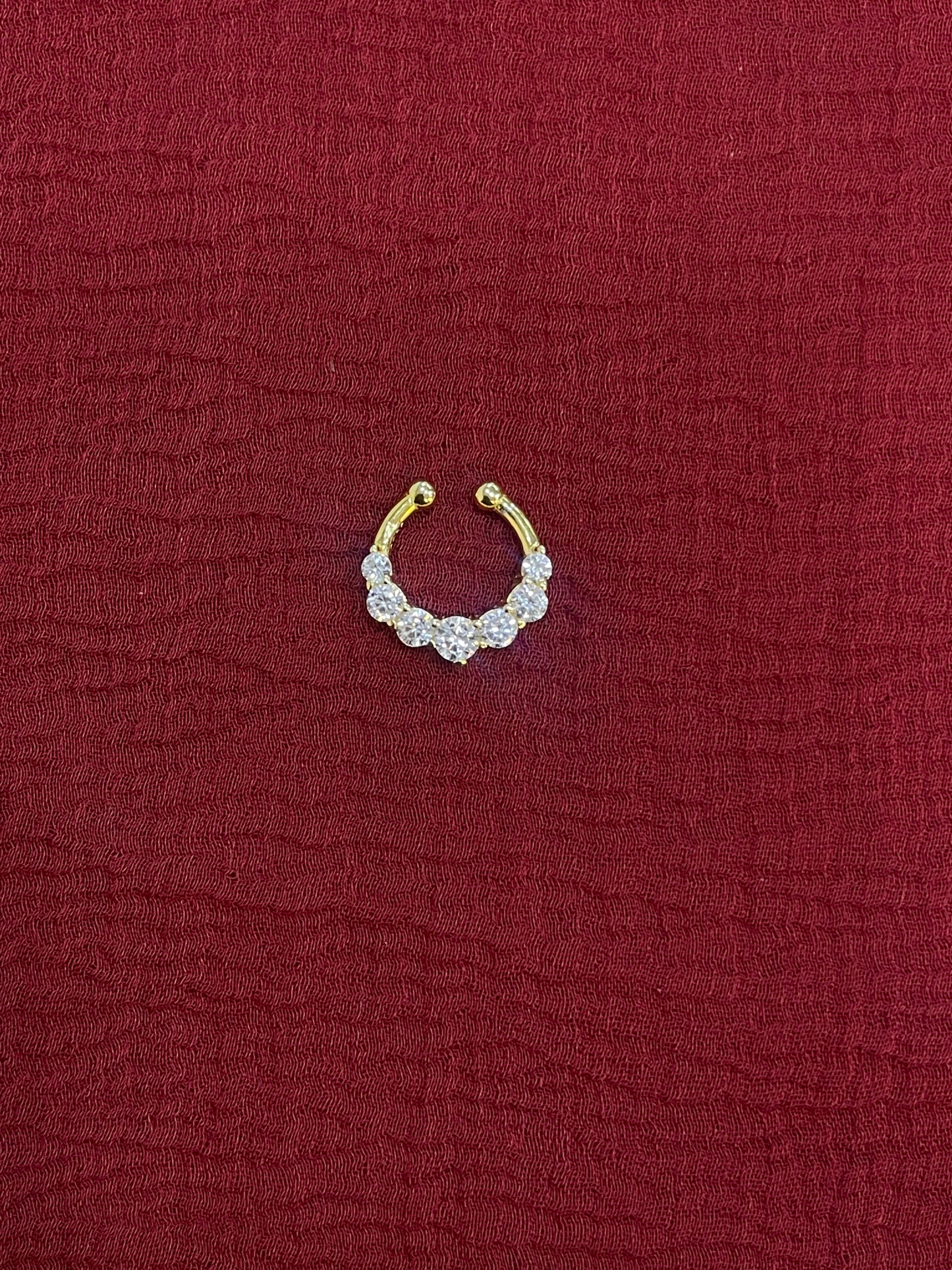 92.5 Silver Gold Plated Royal Septum