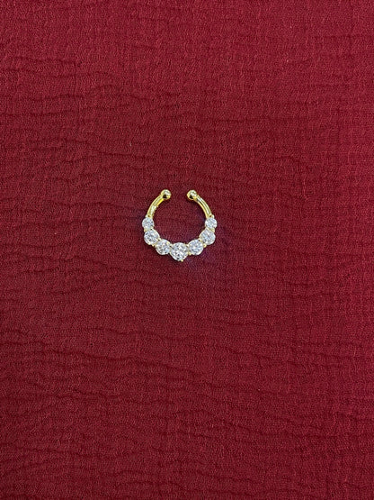 92.5 Silver Gold Plated Royal Septum