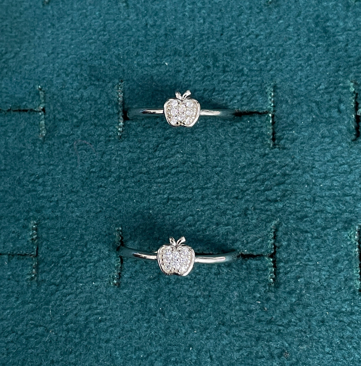 925 Silver Apple Toe rings