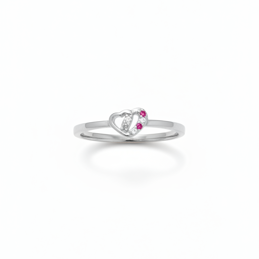 92.5 Silver Heart Ring for Women Size 14 | Stylish Romantic Finish | Elegant Gift Jewellery