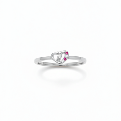 92.5 Silver Heart Ring for Women Size 14 | Stylish Romantic Finish | Elegant Gift Jewellery