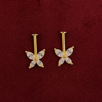 92.5 Silver Butterfly Bugadi | Delicate Stylish Design | Jewellery