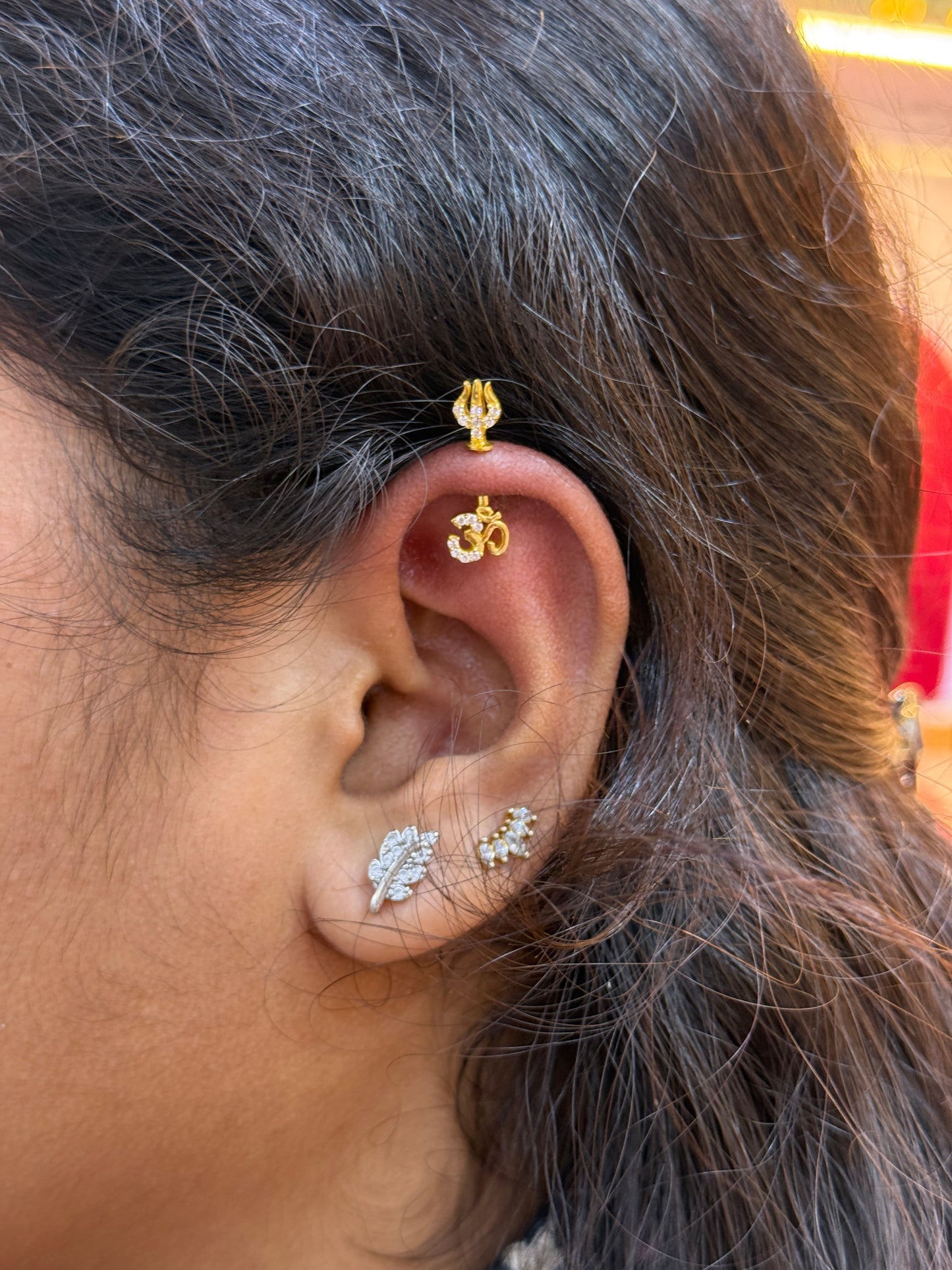 92.5 Silver Om Trishul Bugadi