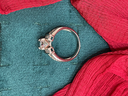 92.5 Silver Stylish Classy Ring for Women Size 14 | Elegant Premium Finish | Modern Jewellery