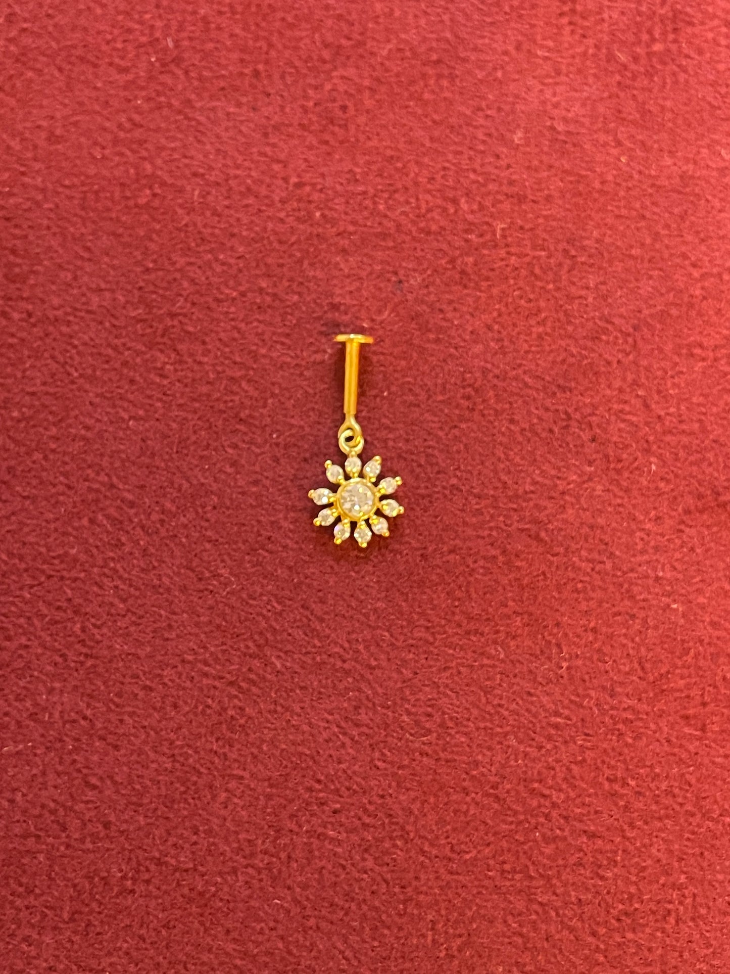 92.5 Silver Gold Plated Flower Drop Bugadi Pair | Stylish Hanging Floral Design | Jewellery