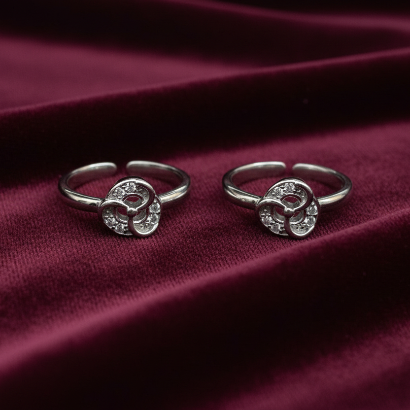 92.5 silver toe rings 