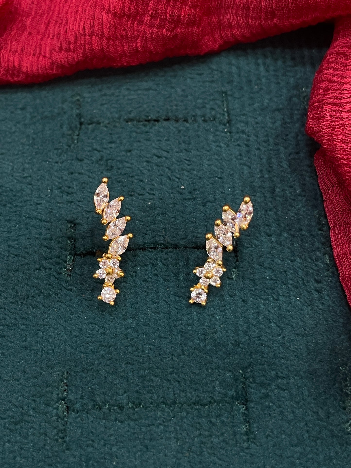 925 Silver Gold Plated Wing Studs for Women | Whimsical Design