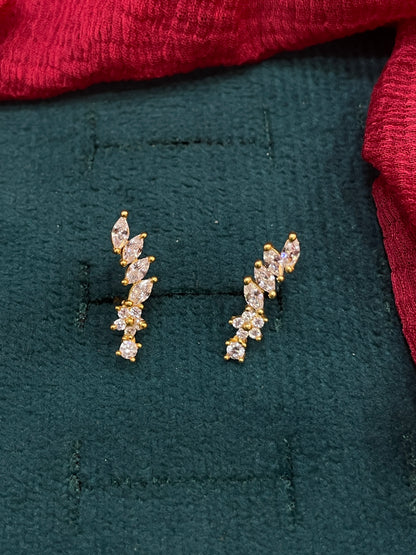 925 Silver Gold Plated Wing Studs for Women | Whimsical Design