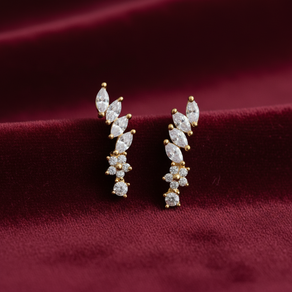92.5 silver second studs earrings 