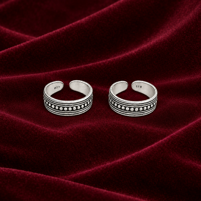 92.5 silver toe rings 