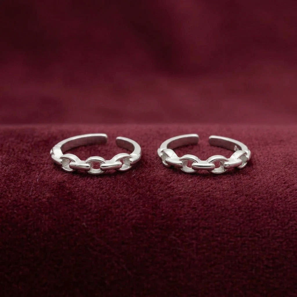 92.5 silver toe rings 