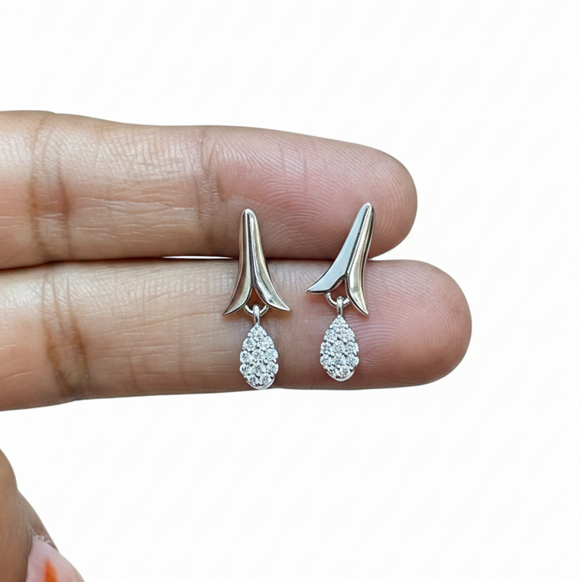925 Silver Trendy Drop Studs