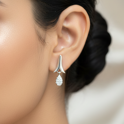 925 Silver Trendy Drop Studs