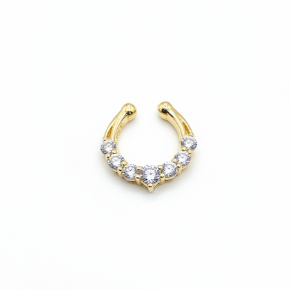 92.5 Silver Gold Plated Classy Septum